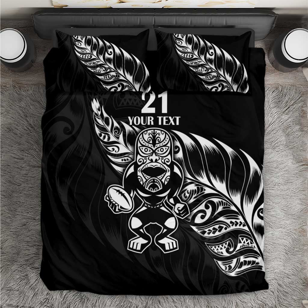 New Zealand Rugby Custom Bedding Set Opango All Black Fern - Vibe Hoodie Shop