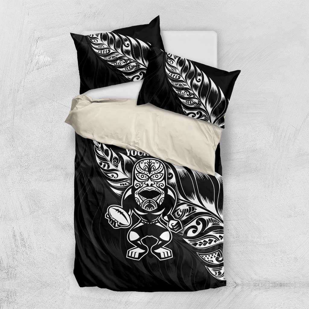 New Zealand Rugby Custom Bedding Set Opango All Black Fern - Vibe Hoodie Shop