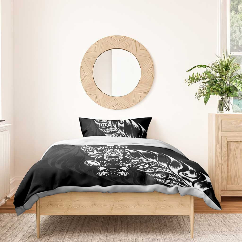 New Zealand Rugby Custom Bedding Set Opango All Black Fern - Vibe Hoodie Shop
