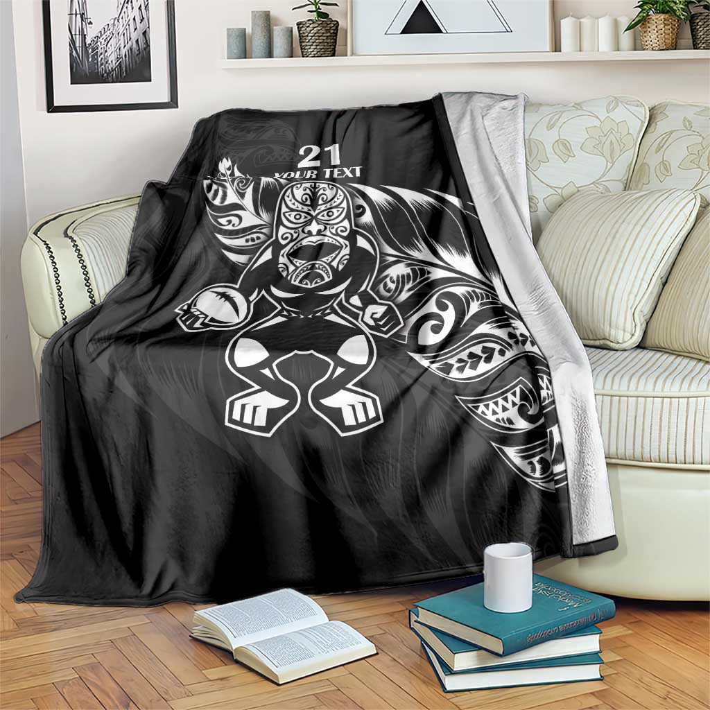 New Zealand Rugby Custom Blanket Opango All Black Fern - Vibe Hoodie Shop