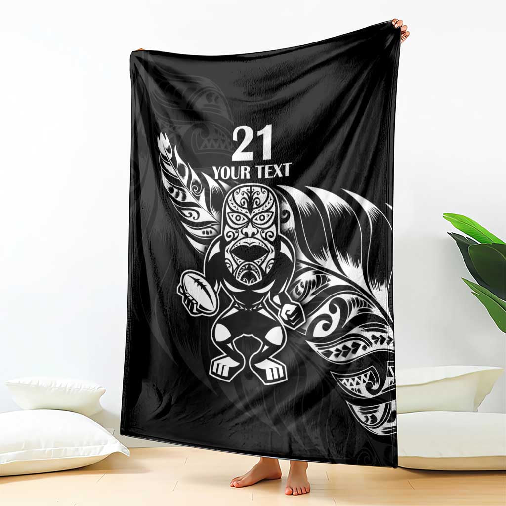 New Zealand Rugby Custom Blanket Opango All Black Fern - Vibe Hoodie Shop