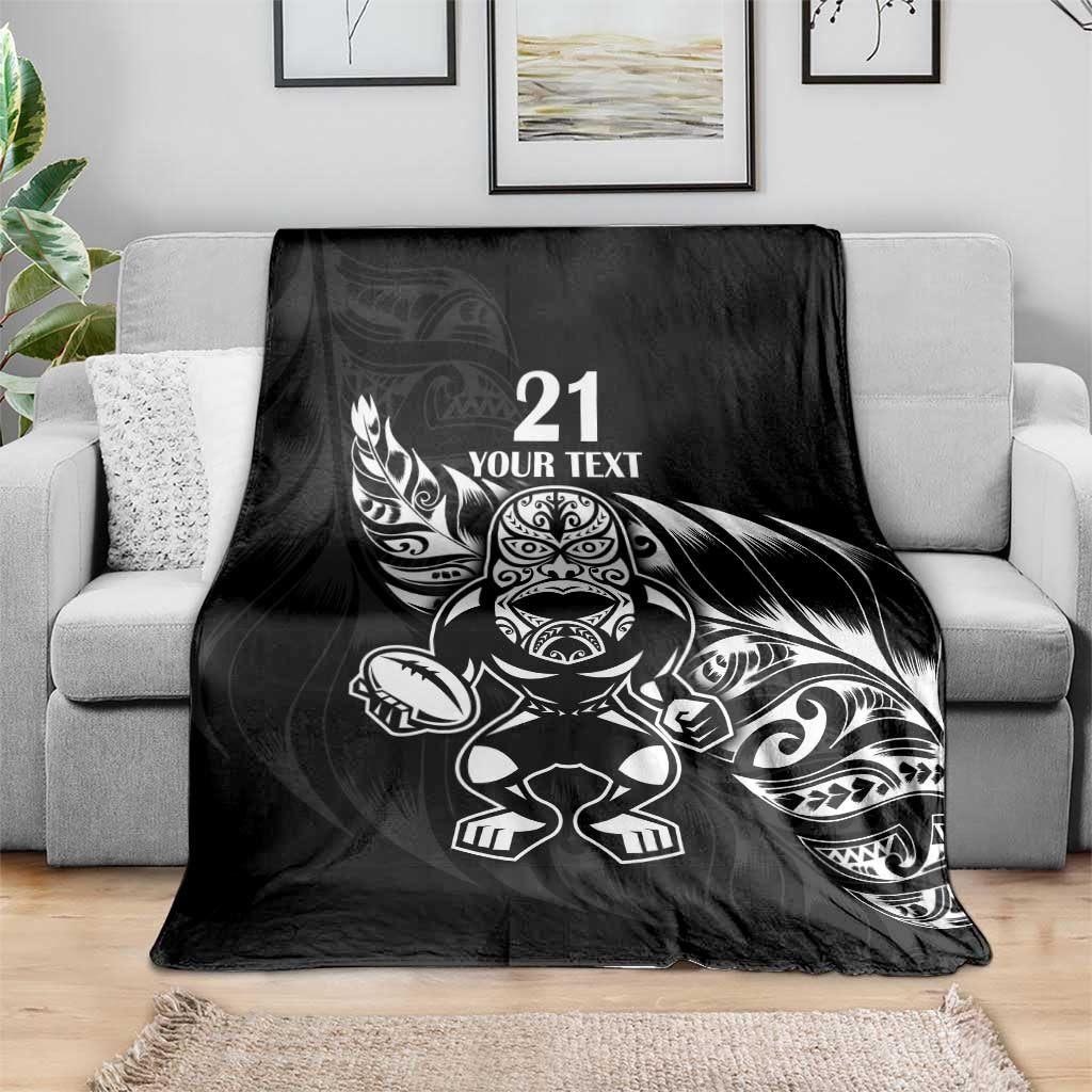 New Zealand Rugby Custom Blanket Opango All Black Fern - Vibe Hoodie Shop