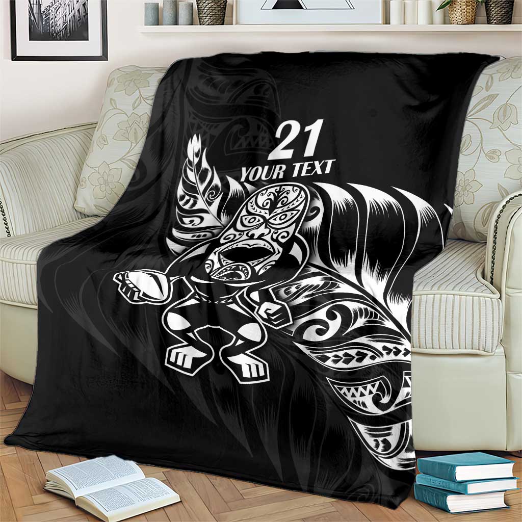 New Zealand Rugby Custom Blanket Opango All Black Fern - Vibe Hoodie Shop