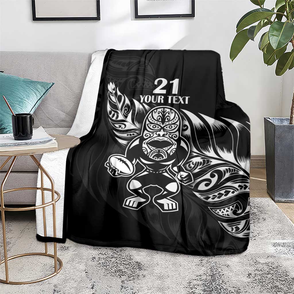 New Zealand Rugby Custom Blanket Opango All Black Fern - Vibe Hoodie Shop