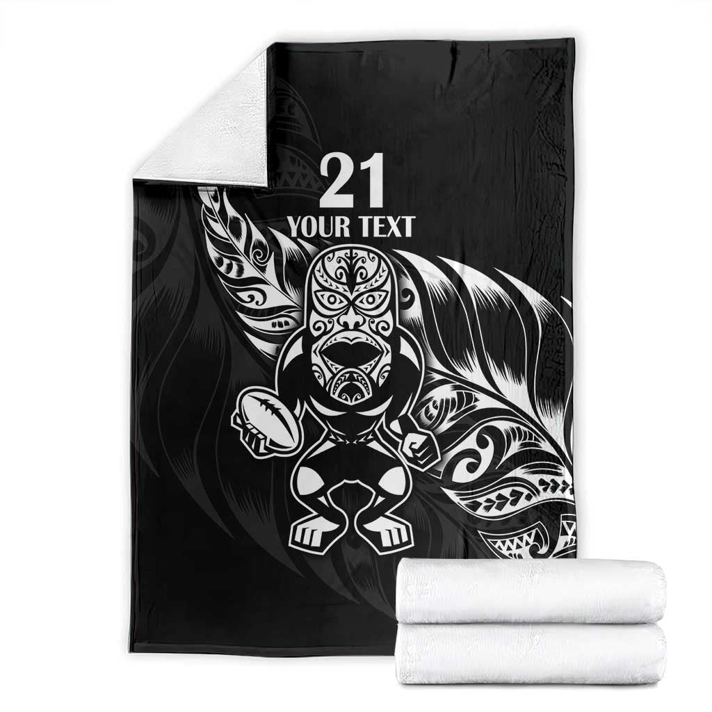 New Zealand Rugby Custom Blanket Opango All Black Fern - Vibe Hoodie Shop