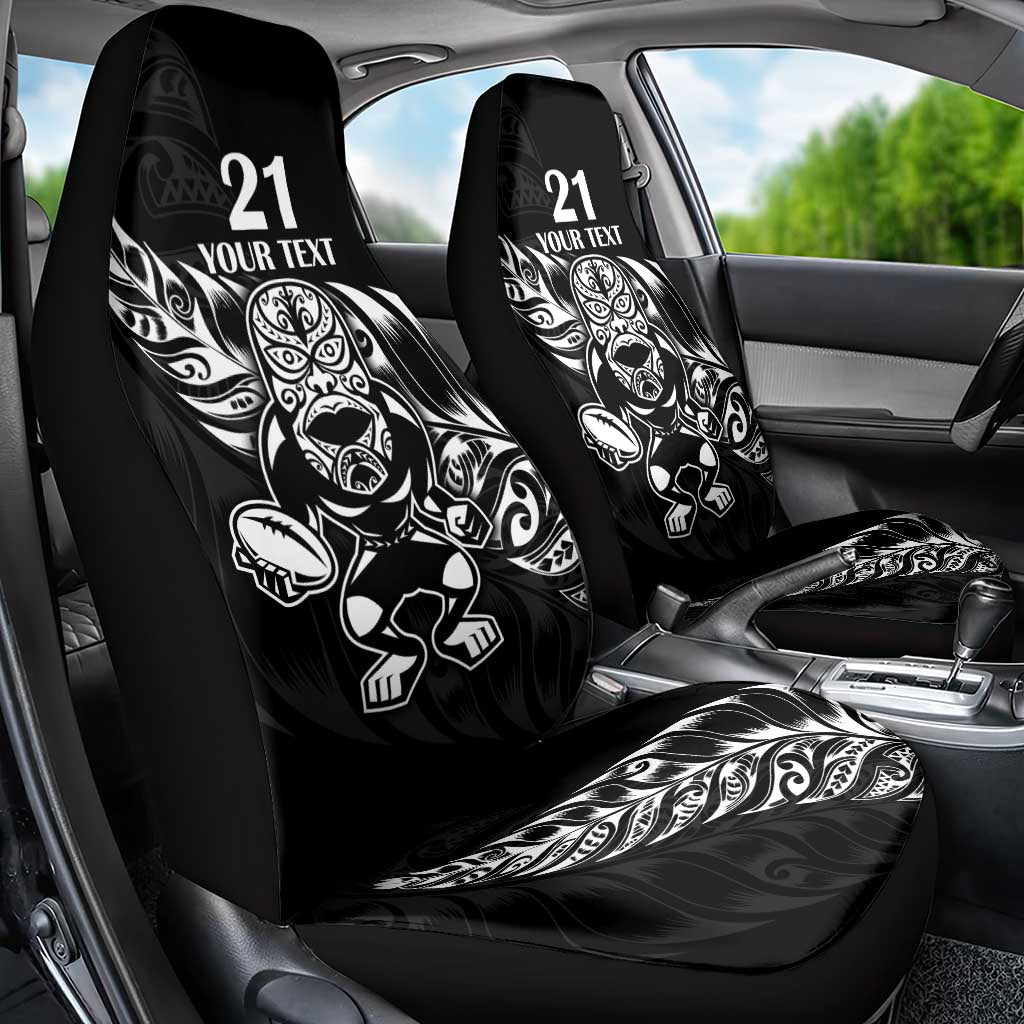 New Zealand Rugby Custom Car Seat Cover Opango All Black Fern - Vibe Hoodie Shop