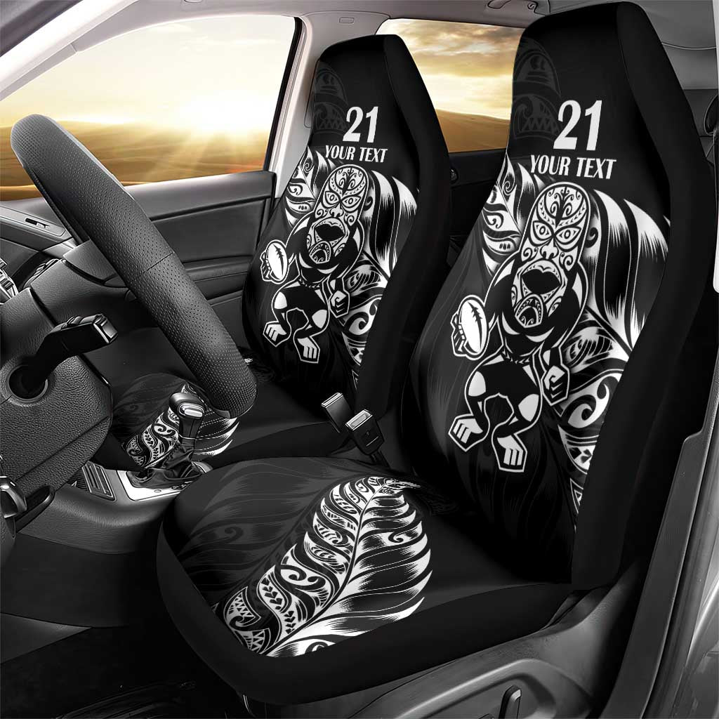 New Zealand Rugby Custom Car Seat Cover Opango All Black Fern - Vibe Hoodie Shop