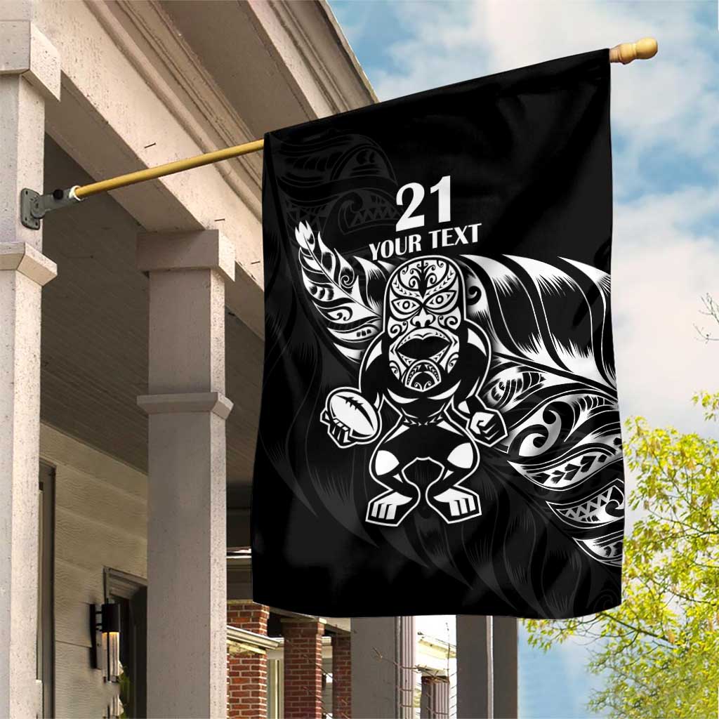 New Zealand Rugby Custom Garden Flag Opango All Black Fern - Vibe Hoodie Shop