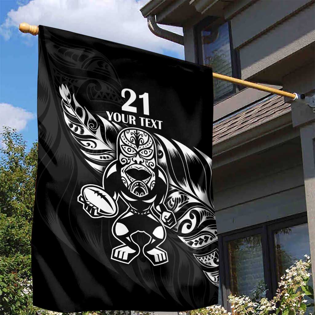 New Zealand Rugby Custom Garden Flag Opango All Black Fern - Vibe Hoodie Shop