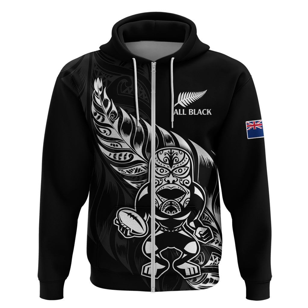 (Custom Text And Number) New Zealand All Black Rugby Hoodie LT9 - Vibe Hoodie Shop