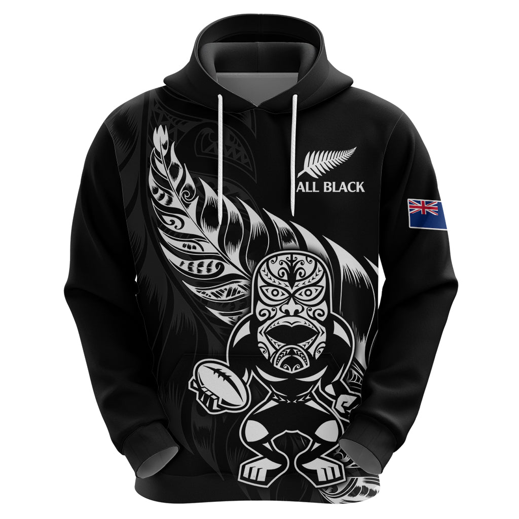 (Custom Text And Number) New Zealand All Black Rugby Hoodie LT9 - Vibe Hoodie Shop