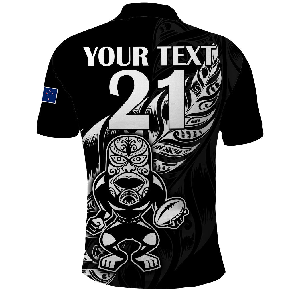 (Custom Text And Number) New Zealand All Black Rugby Polo Shirt LT9 - Vibe Hoodie Shop