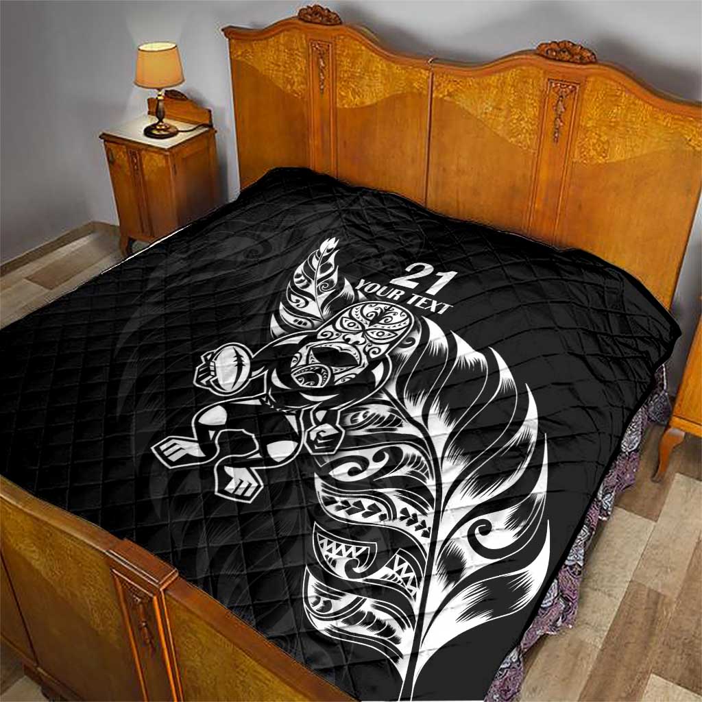 New Zealand Rugby Custom Quilt Opango All Black Fern - Vibe Hoodie Shop