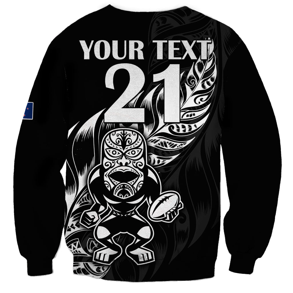 (Custom Text And Number) New Zealand All Black Rugby Sweatshirt - Vibe Hoodie Shop