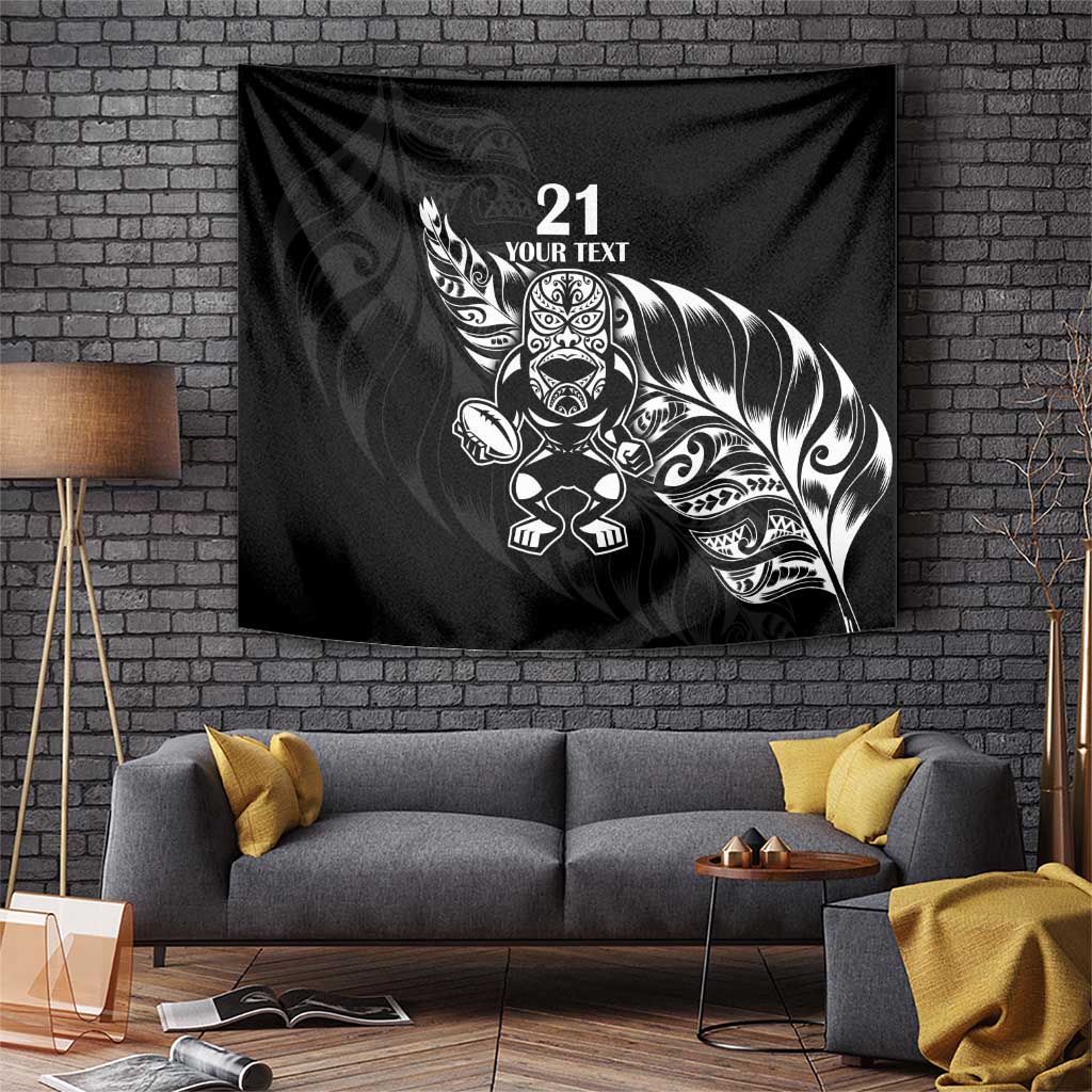 New Zealand Rugby Custom Tapestry Opango All Black Fern - Vibe Hoodie Shop