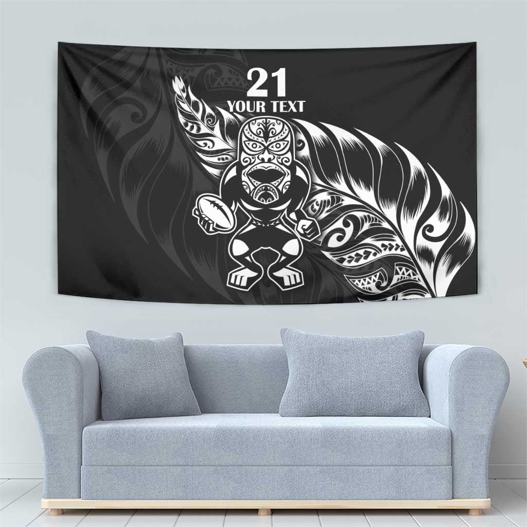 New Zealand Rugby Custom Tapestry Opango All Black Fern - Vibe Hoodie Shop