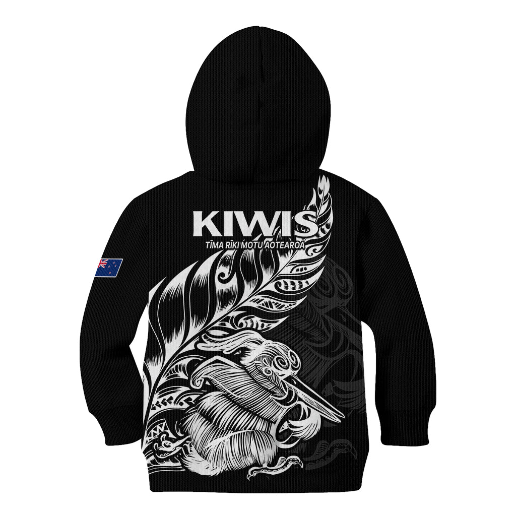 New Zealand Kiwi Rugby Kid Hoodie - Vibe Hoodie Shop