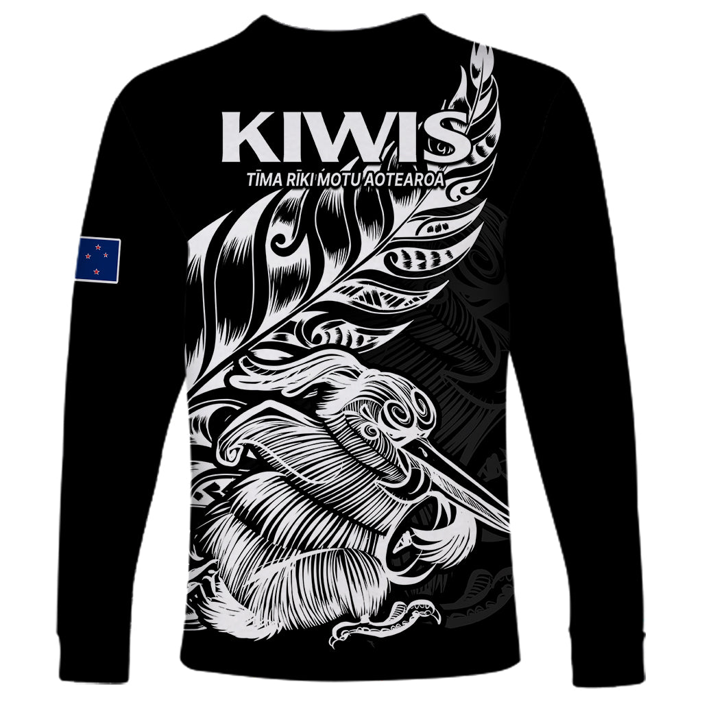 New Zealand Kiwi Rugby Long Sleeve Shirt - Vibe Hoodie Shop