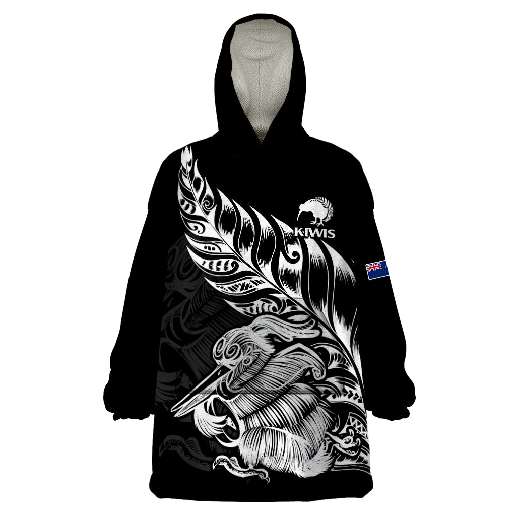 New Zealand Kiwi Rugby Wearable Blanket Hoodie - Vibe Hoodie Shop