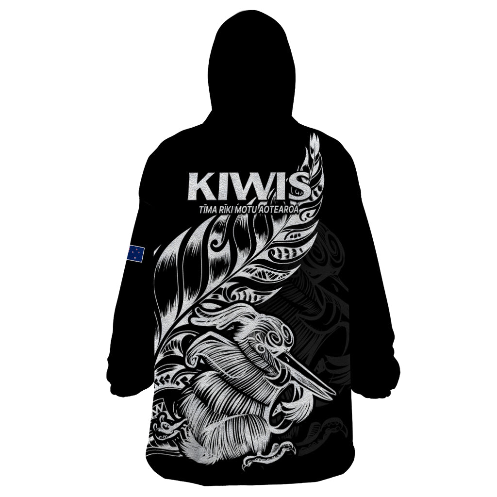 New Zealand Kiwi Rugby Wearable Blanket Hoodie - Vibe Hoodie Shop