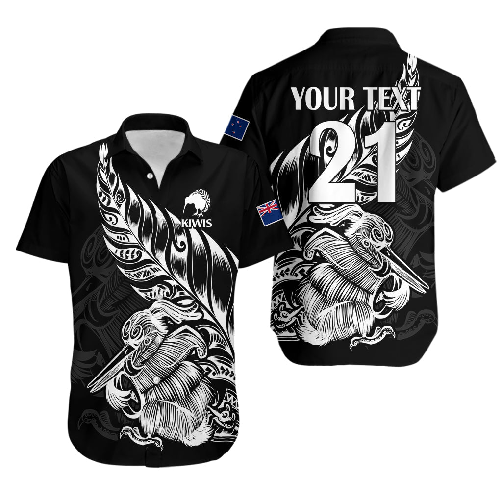 (Custom Text And Number) New Zealand Kiwi Rugby Hawaiian Shirt - Vibe Hoodie Shop