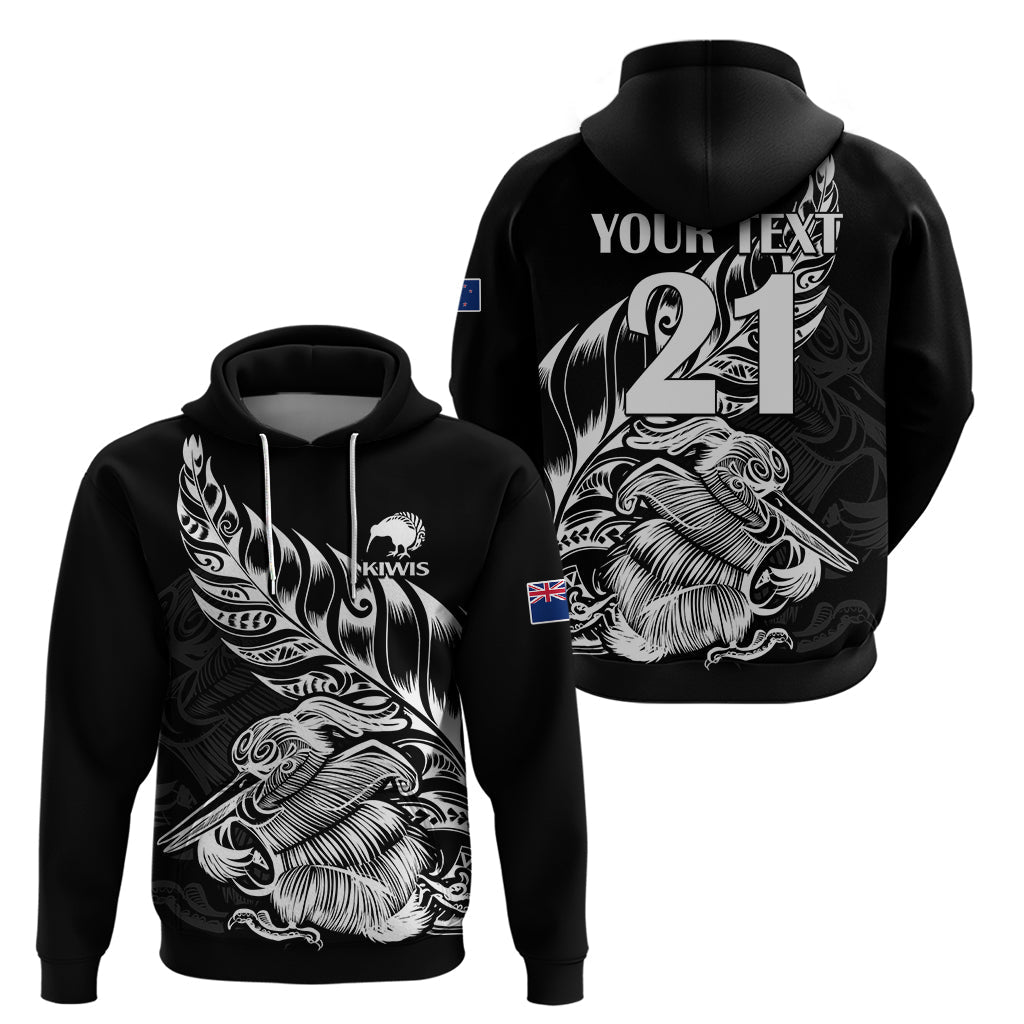 (Custom Text And Number) New Zealand Kiwi Rugby Hoodie LT9 - Vibe Hoodie Shop