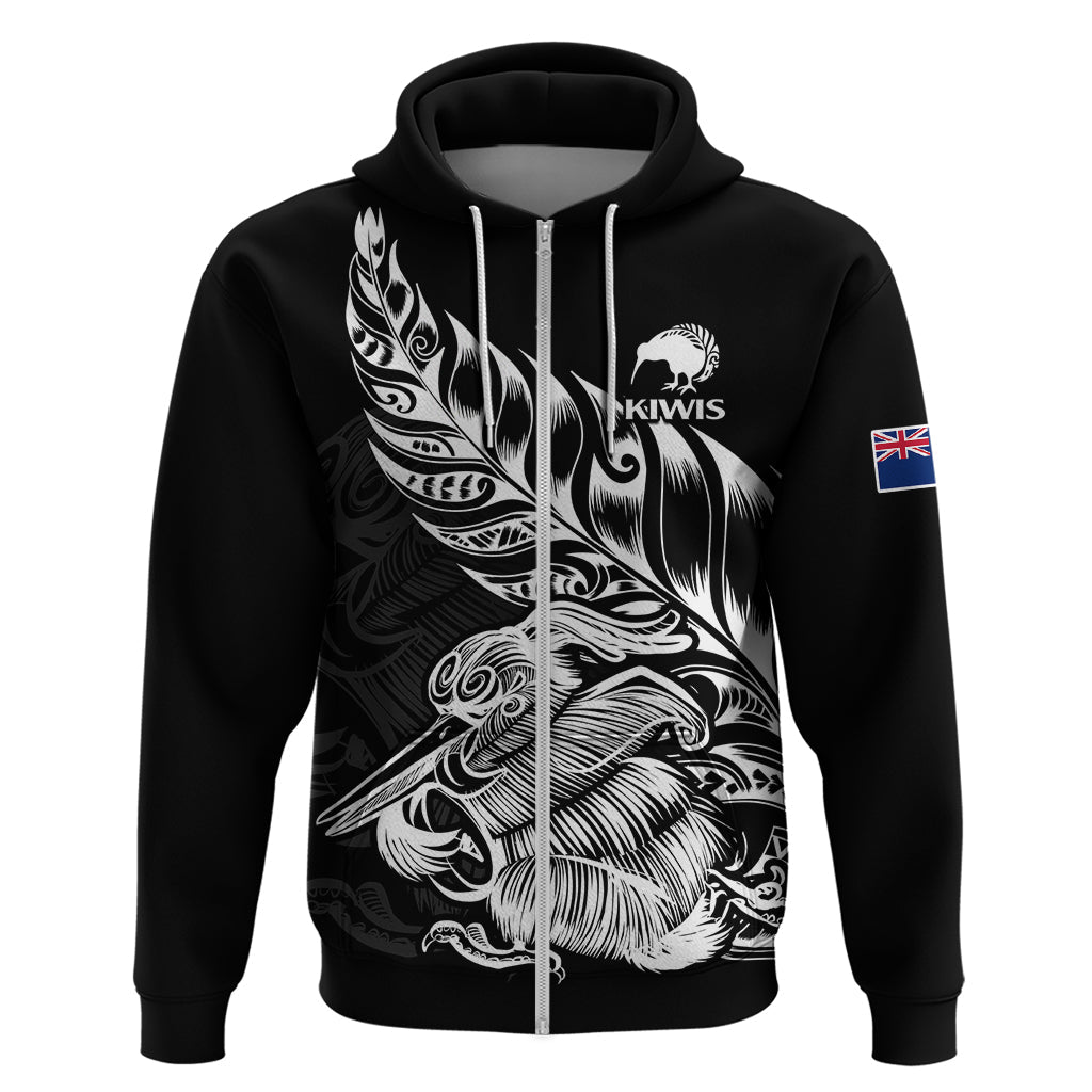 (Custom Text And Number) New Zealand Kiwi Rugby Hoodie LT9 - Vibe Hoodie Shop