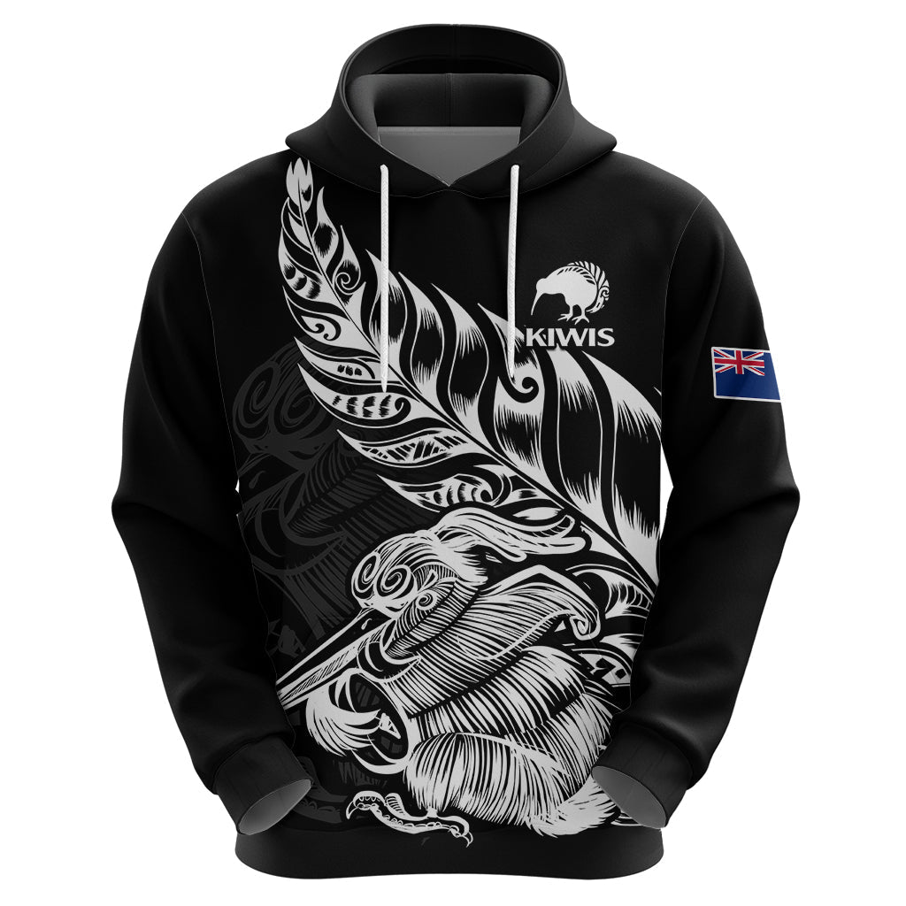 (Custom Text And Number) New Zealand Kiwi Rugby Hoodie LT9 - Vibe Hoodie Shop