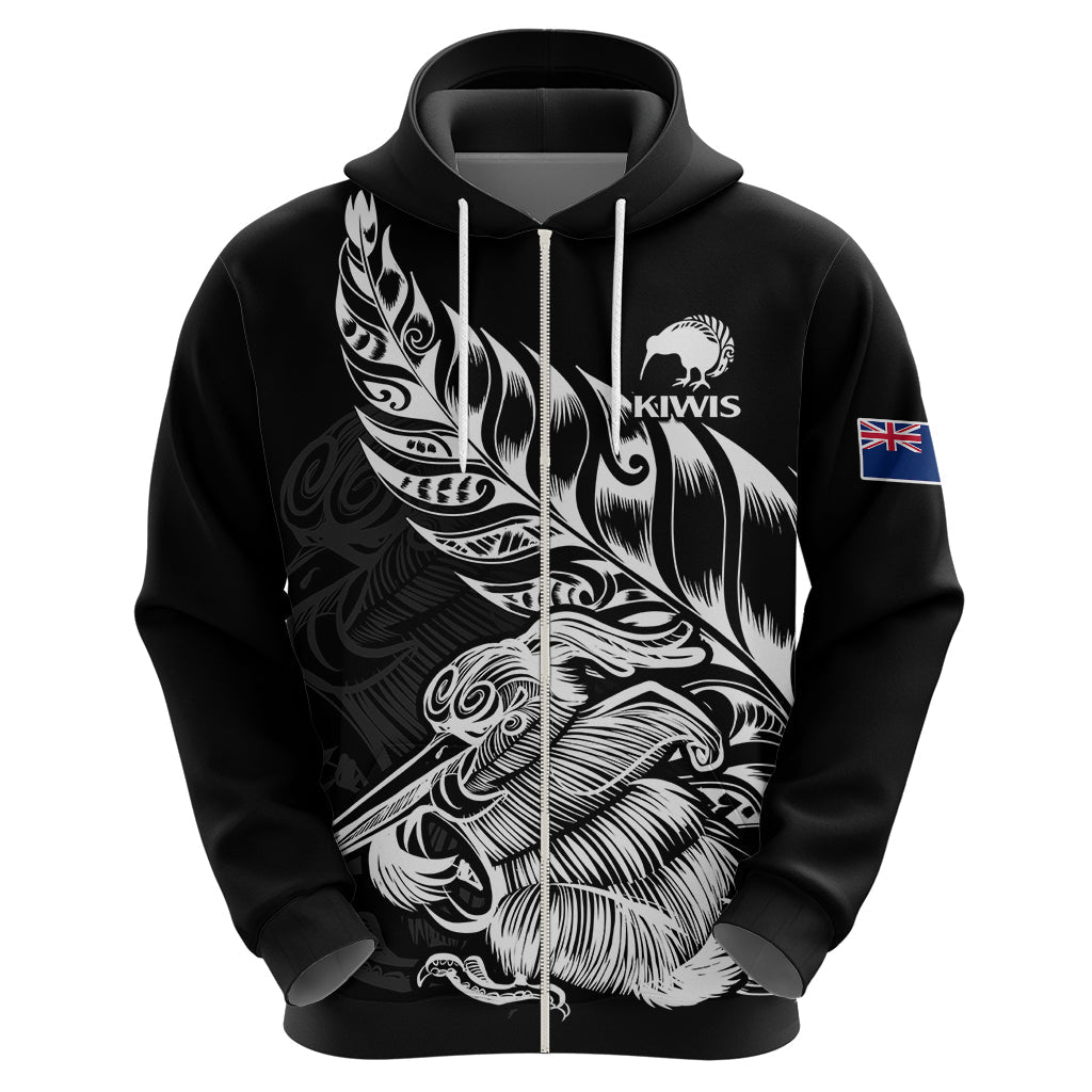 (Custom Text And Number) New Zealand Kiwi Rugby Hoodie LT9 - Vibe Hoodie Shop