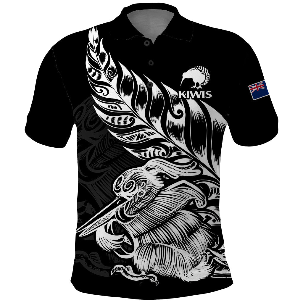 (Custom Text And Number) New Zealand Kiwi Rugby Polo Shirt LT9 - Vibe Hoodie Shop