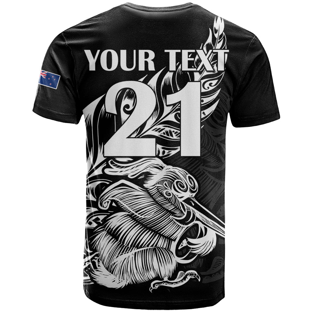 (Custom Text And Number) New Zealand Kiwi Rugby T Shirt LT9 - Vibe Hoodie Shop