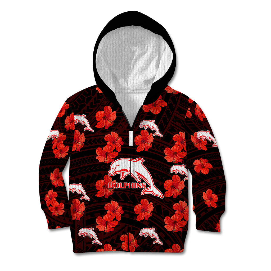 dolphins-rugby-kid-hoodie-polynesian-style-with-hibiscus