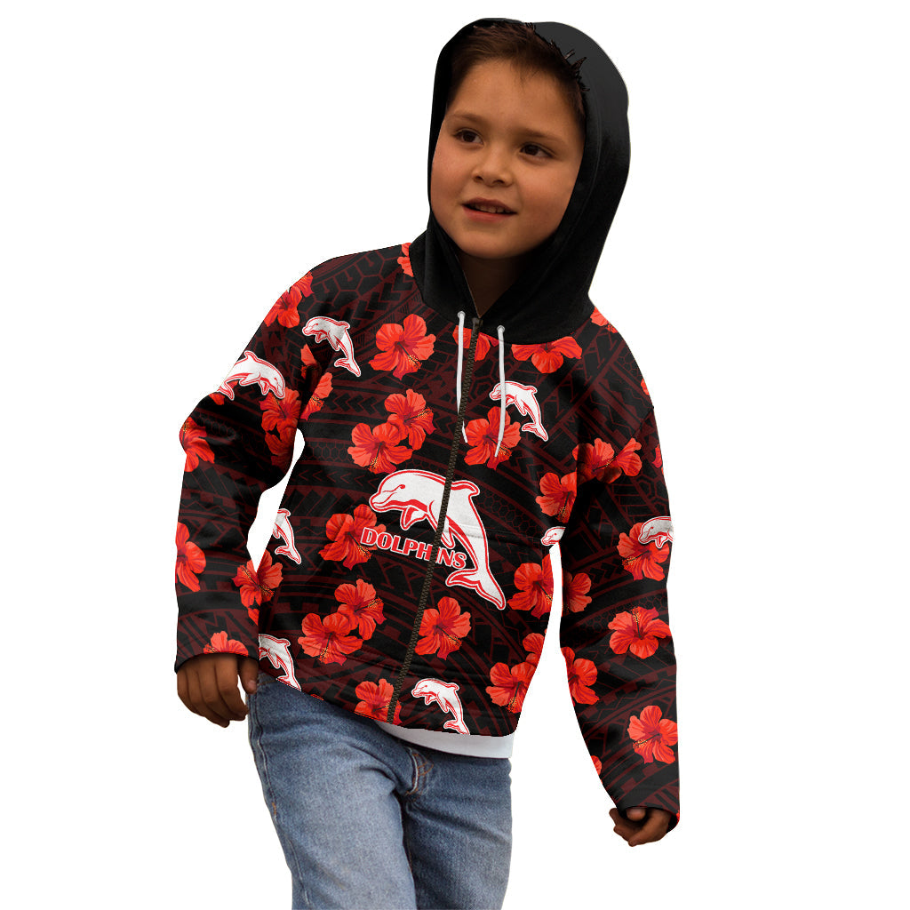 dolphins-rugby-kid-hoodie-polynesian-style-with-hibiscus