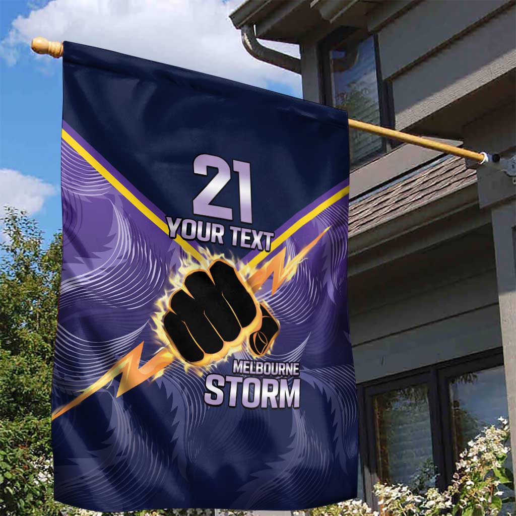 NRL Storm Custom Garden Flag Minimalism Style - Vibe Hoodie Shop