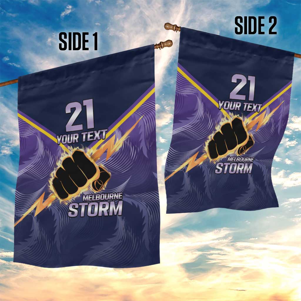 NRL Storm Custom Garden Flag Minimalism Style - Vibe Hoodie Shop