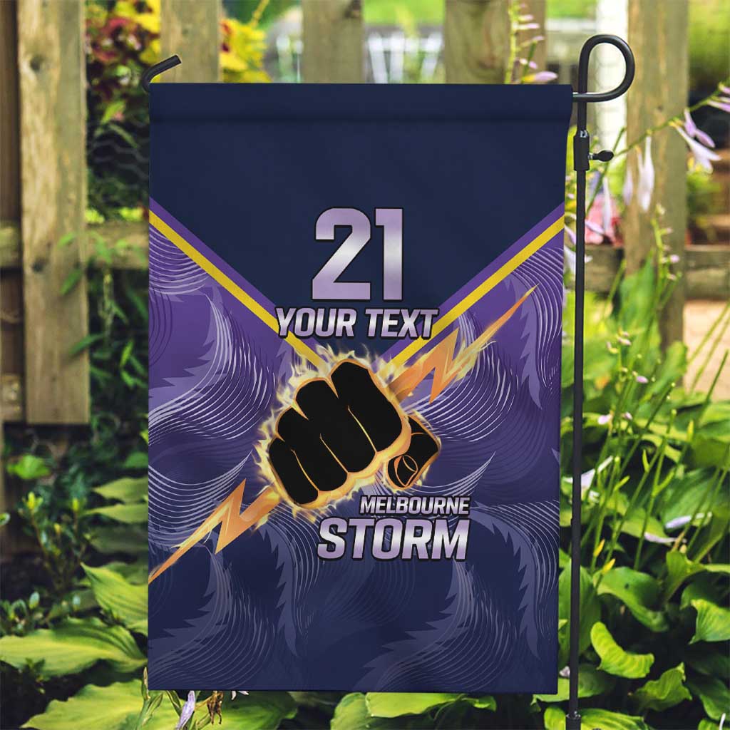 NRL Storm Custom Garden Flag Minimalism Style - Vibe Hoodie Shop