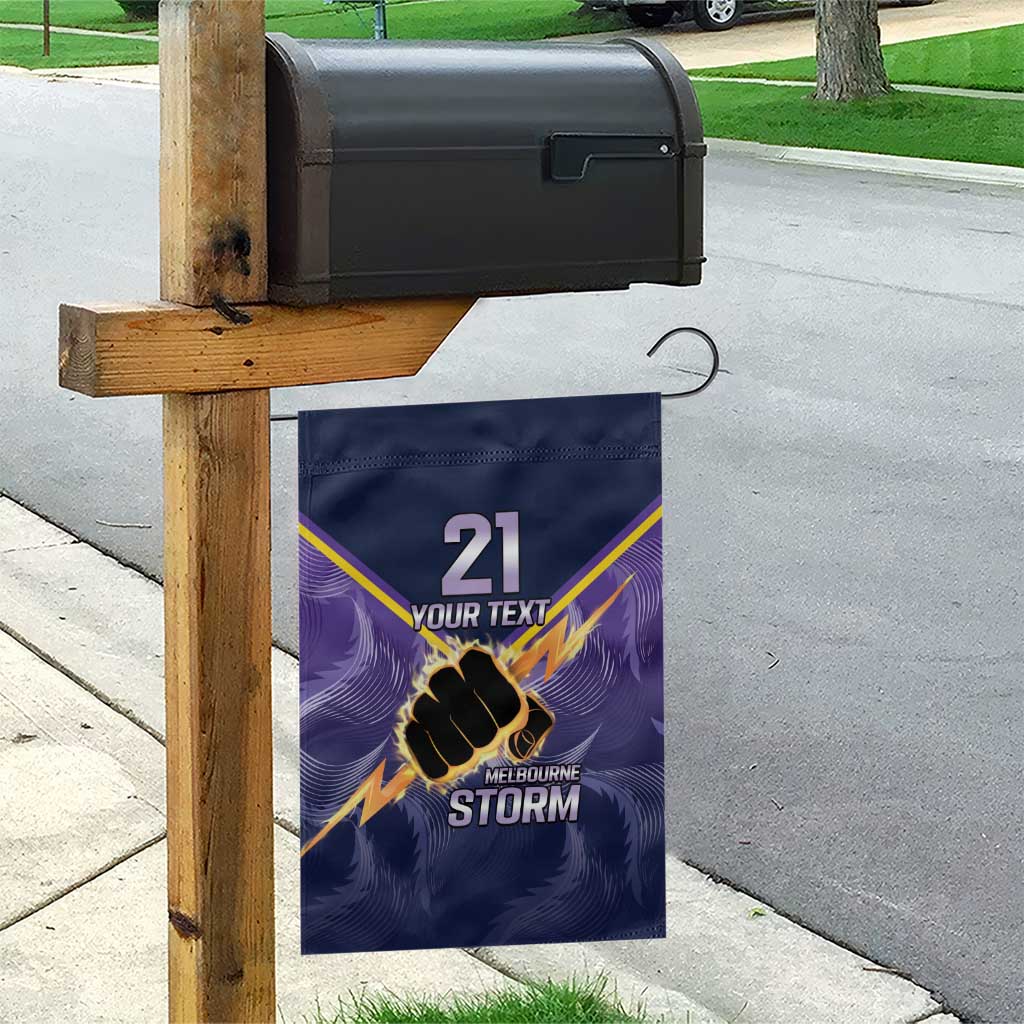 NRL Storm Custom Garden Flag Minimalism Style - Vibe Hoodie Shop
