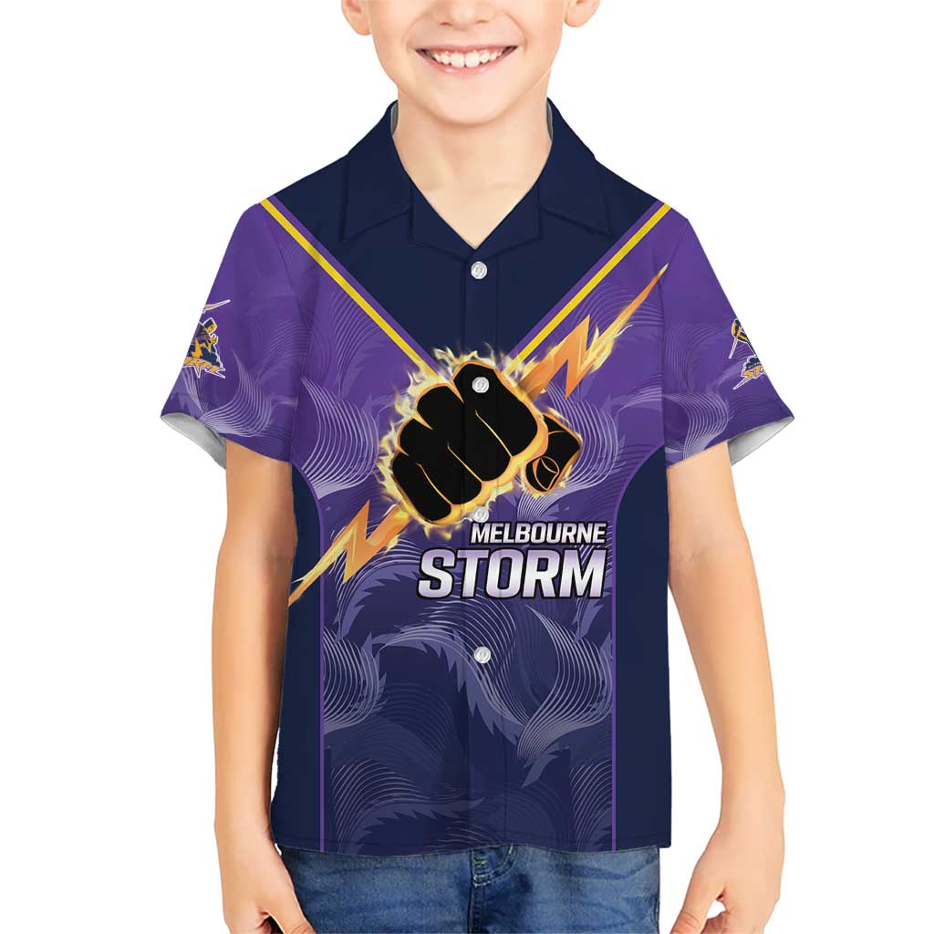 NRL Storm Custom Hawaiian Shirt Minimalism Style - Vibe Hoodie Shop