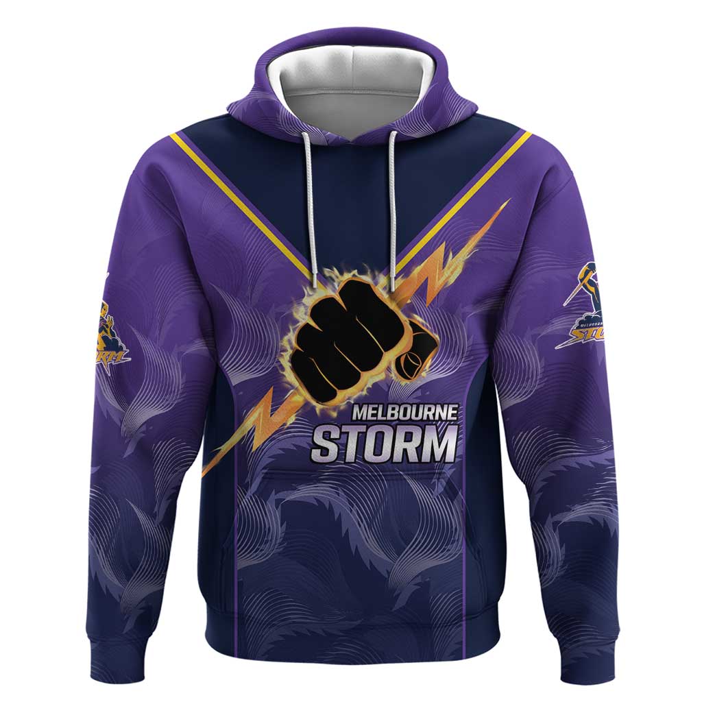 NRL Storm Custom Hoodie Minimalism Style LT9 - Vibe Hoodie Shop