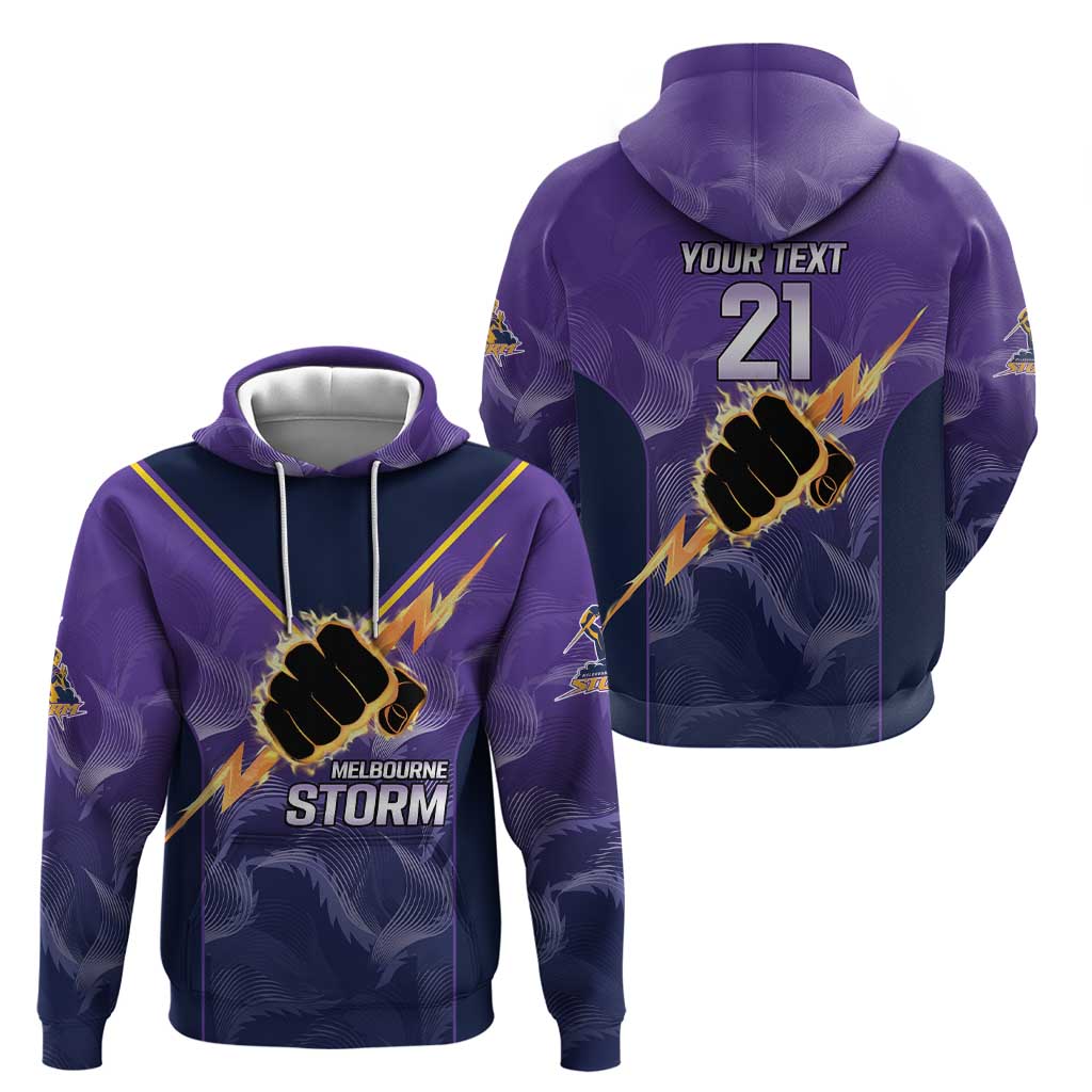 NRL Storm Custom Hoodie Minimalism Style LT9 - Vibe Hoodie Shop