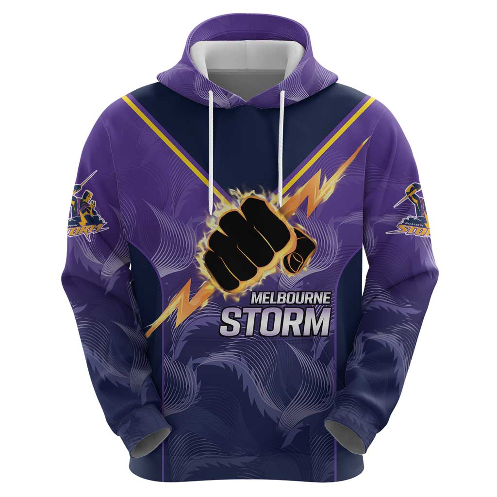 NRL Storm Custom Hoodie Minimalism Style LT9 - Vibe Hoodie Shop