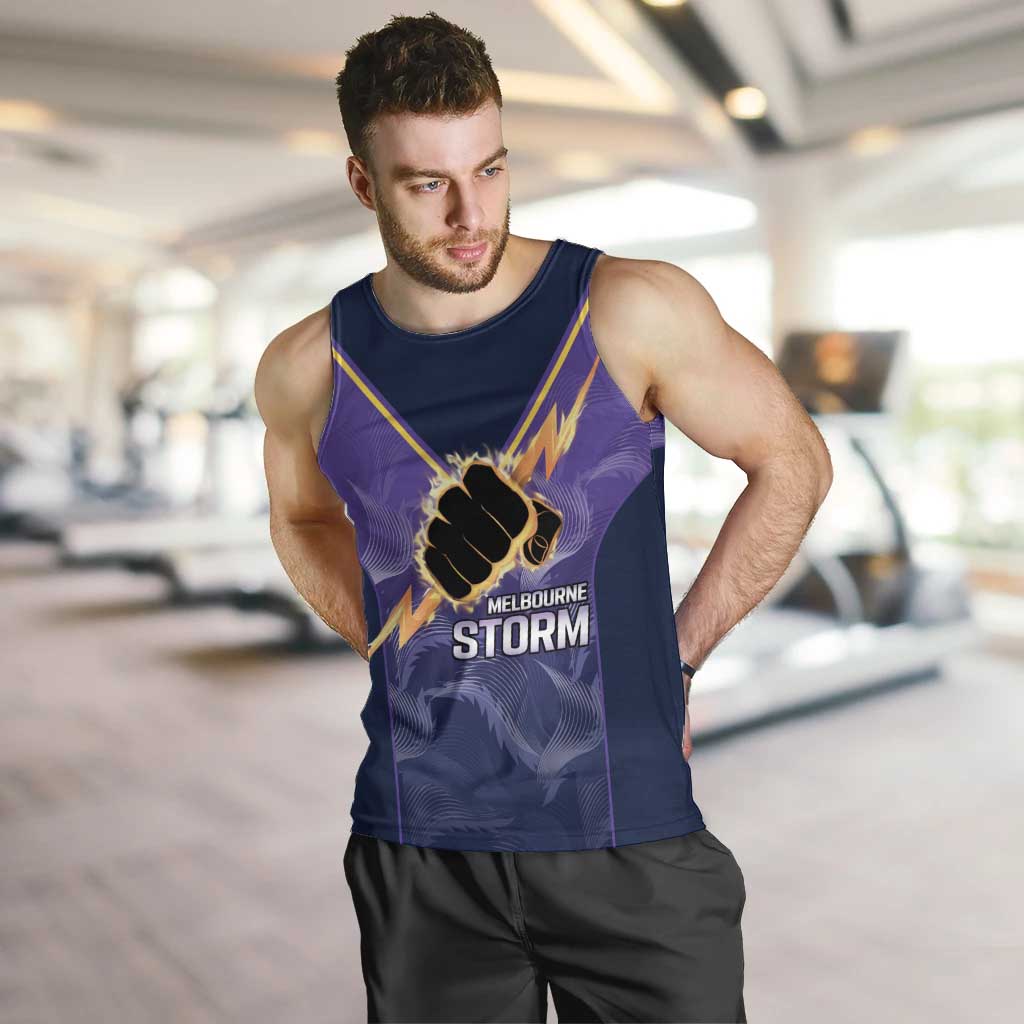 NRL Storm Custom Men Tank Top Minimalism Style - Vibe Hoodie Shop