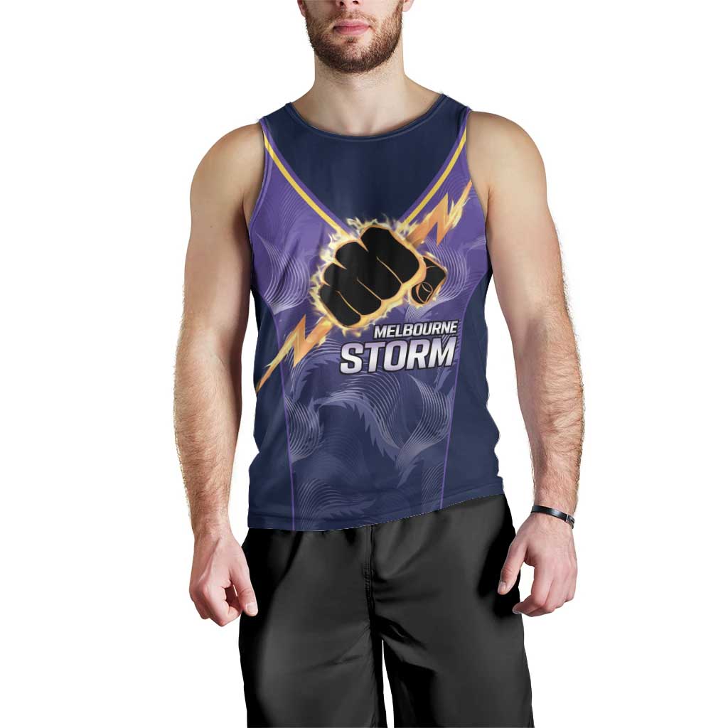 NRL Storm Custom Men Tank Top Minimalism Style - Vibe Hoodie Shop