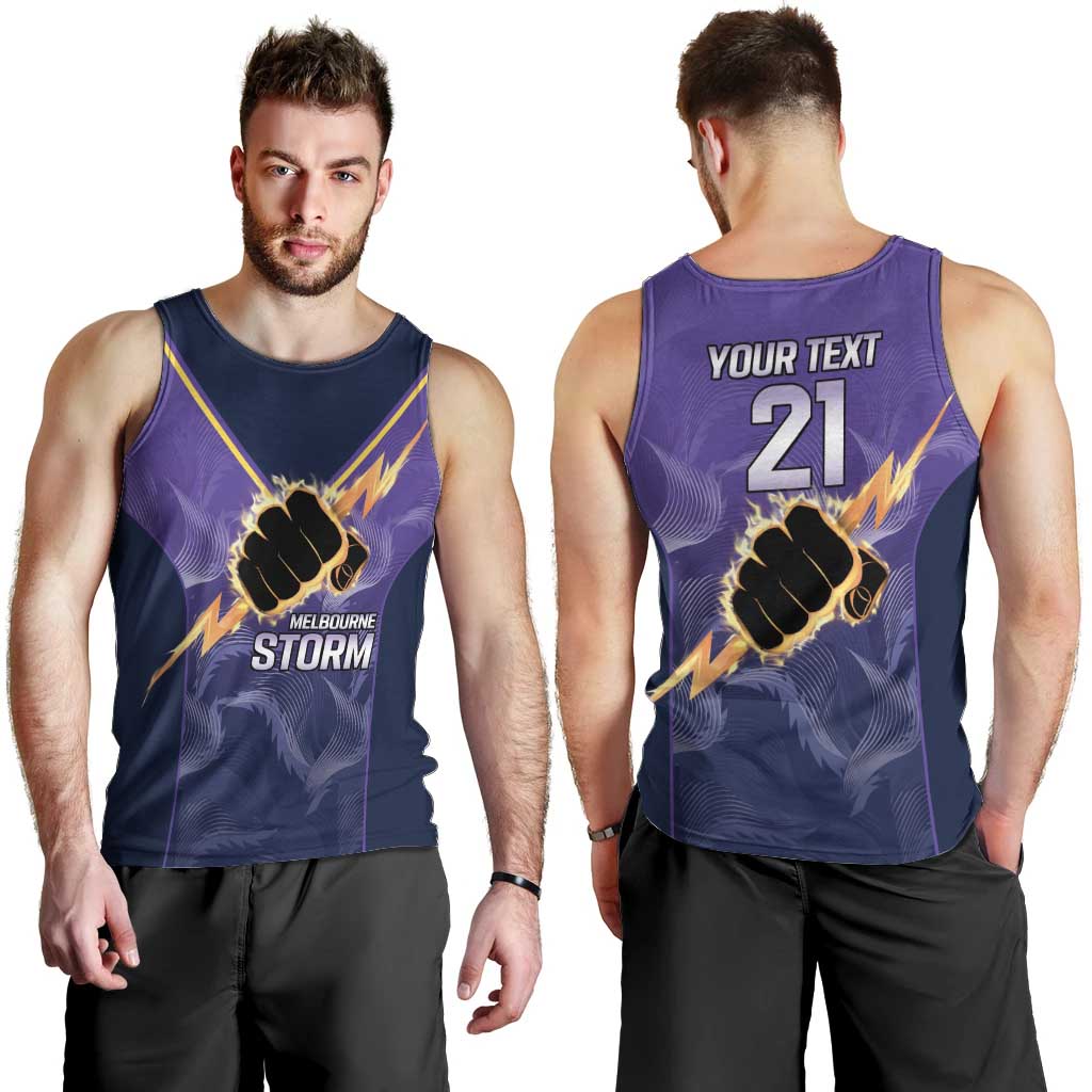 NRL Storm Custom Men Tank Top Minimalism Style - Vibe Hoodie Shop