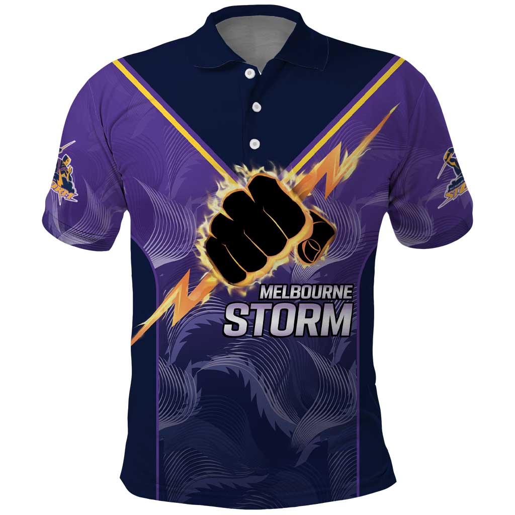 NRL Storm Custom Polo Shirt Minimalism Style LT9 - Vibe Hoodie Shop