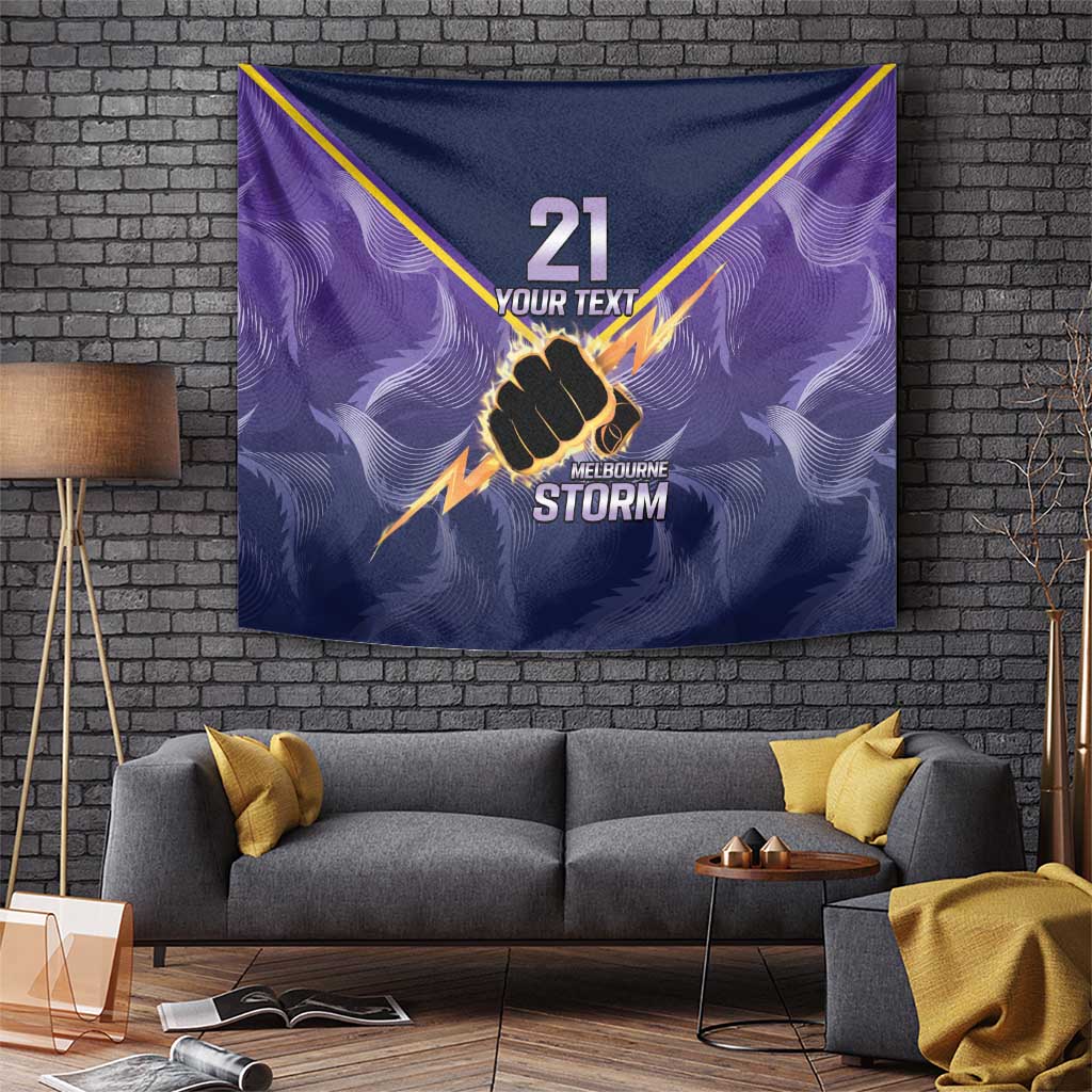 NRL Storm Custom Tapestry Minimalism Style - Vibe Hoodie Shop