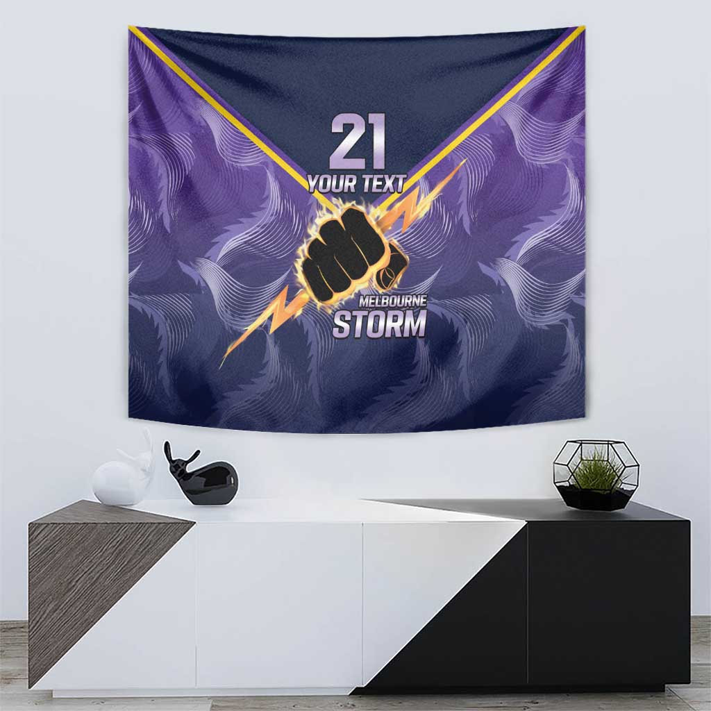 NRL Storm Custom Tapestry Minimalism Style - Vibe Hoodie Shop