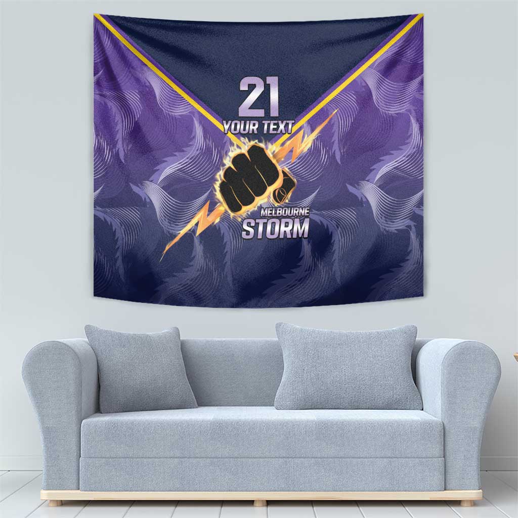 NRL Storm Custom Tapestry Minimalism Style - Vibe Hoodie Shop