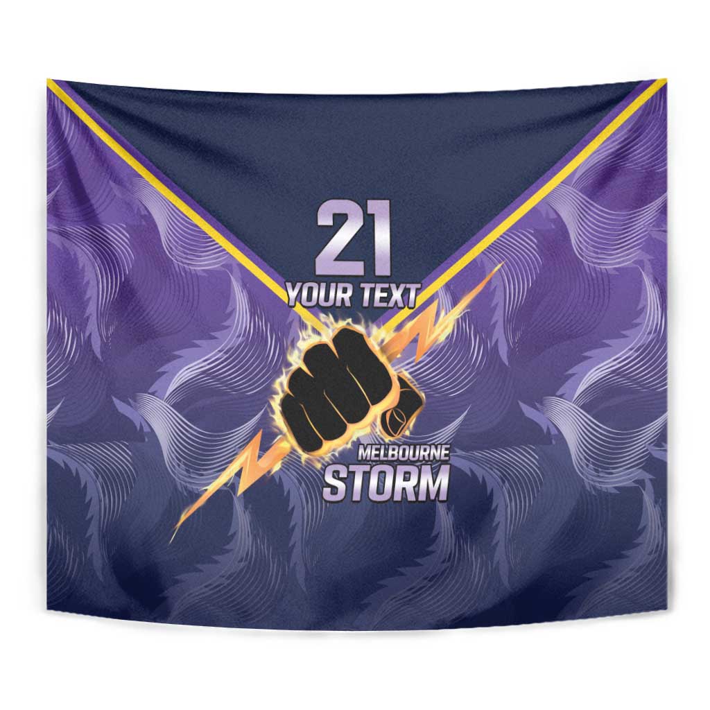 NRL Storm Custom Tapestry Minimalism Style - Vibe Hoodie Shop