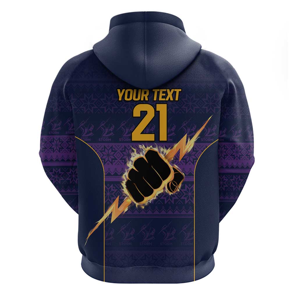 NRL Storm Christmas Custom Hoodie Minimalism Style LT9 - Vibe Hoodie Shop